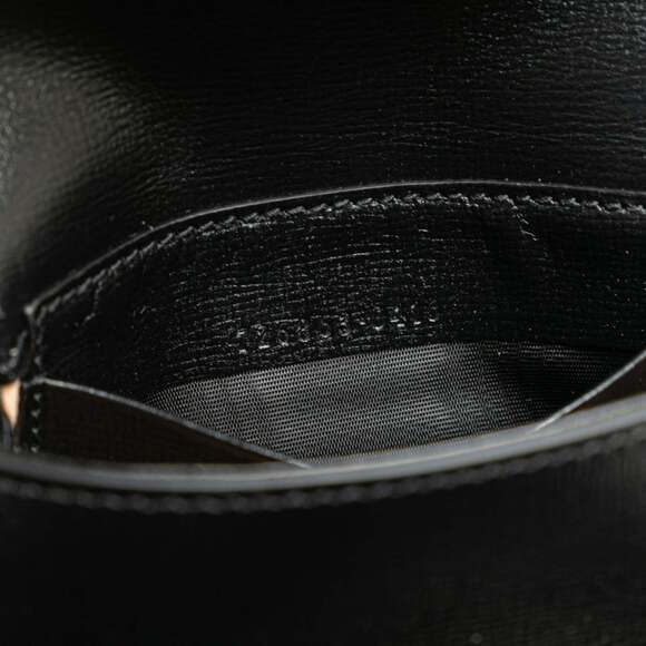 GUCCI Authentic Black Leather Horsebit Shoulder Bag - Picture 11 of 13